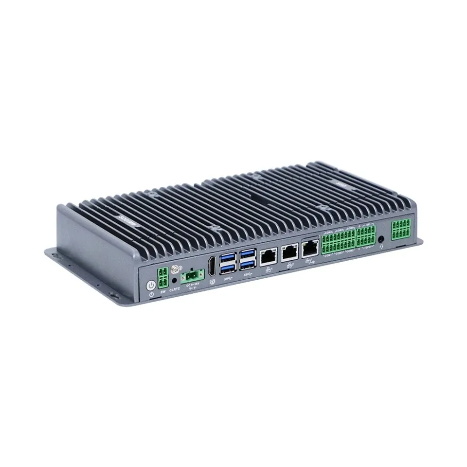 IWILL IBOX-3046-C Индустриални компютри — Безвентилаторен индустриален компютър с височина 40 mm, Intel Core i5-1235U / i7-1255U, 3x Intel LAN и 6x COM