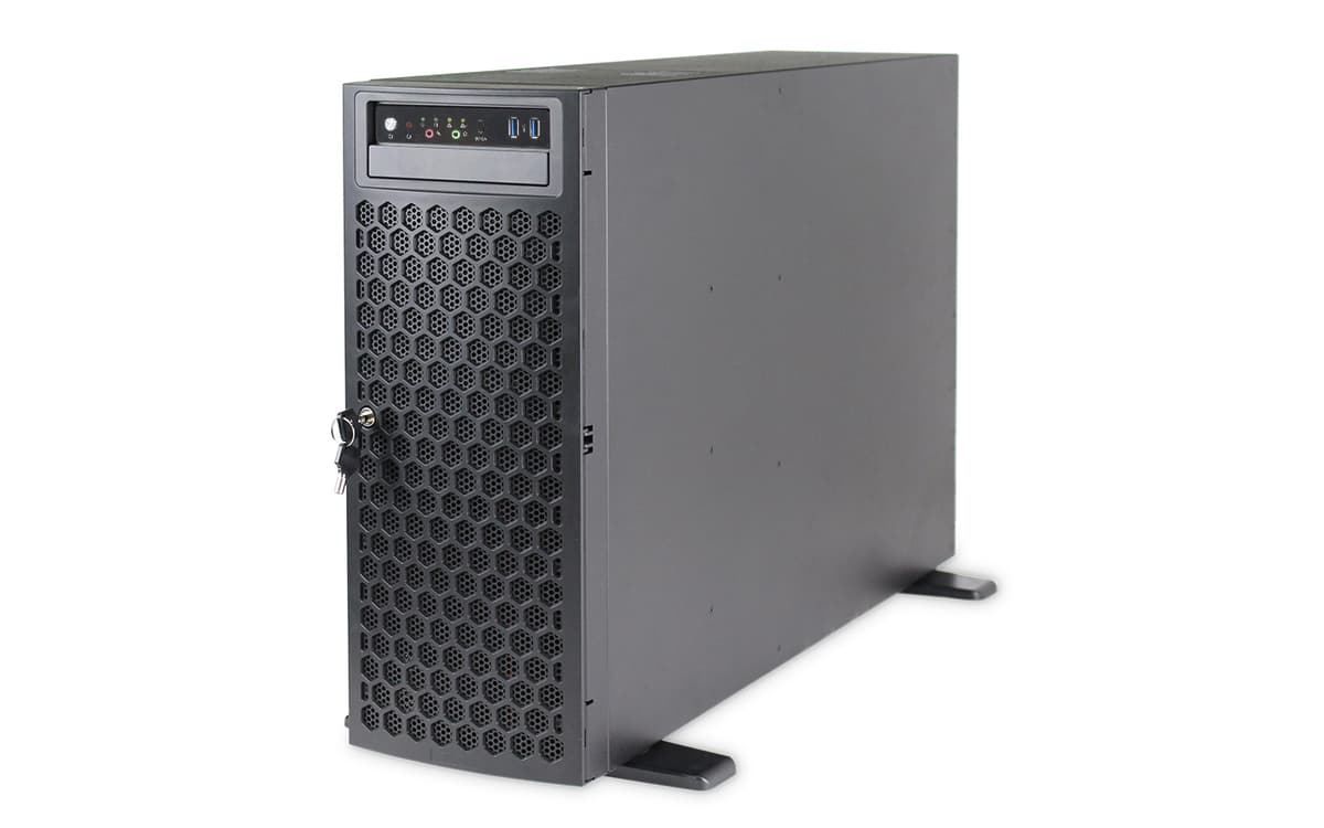 IWILL 8049ETX-08 Tower работни станции — 4U кулообразно сървърно шаси с EMC дизайн, поддържащо до осем горещо сменяеми дискови позиции и резервирано захранване. | IWILL България
