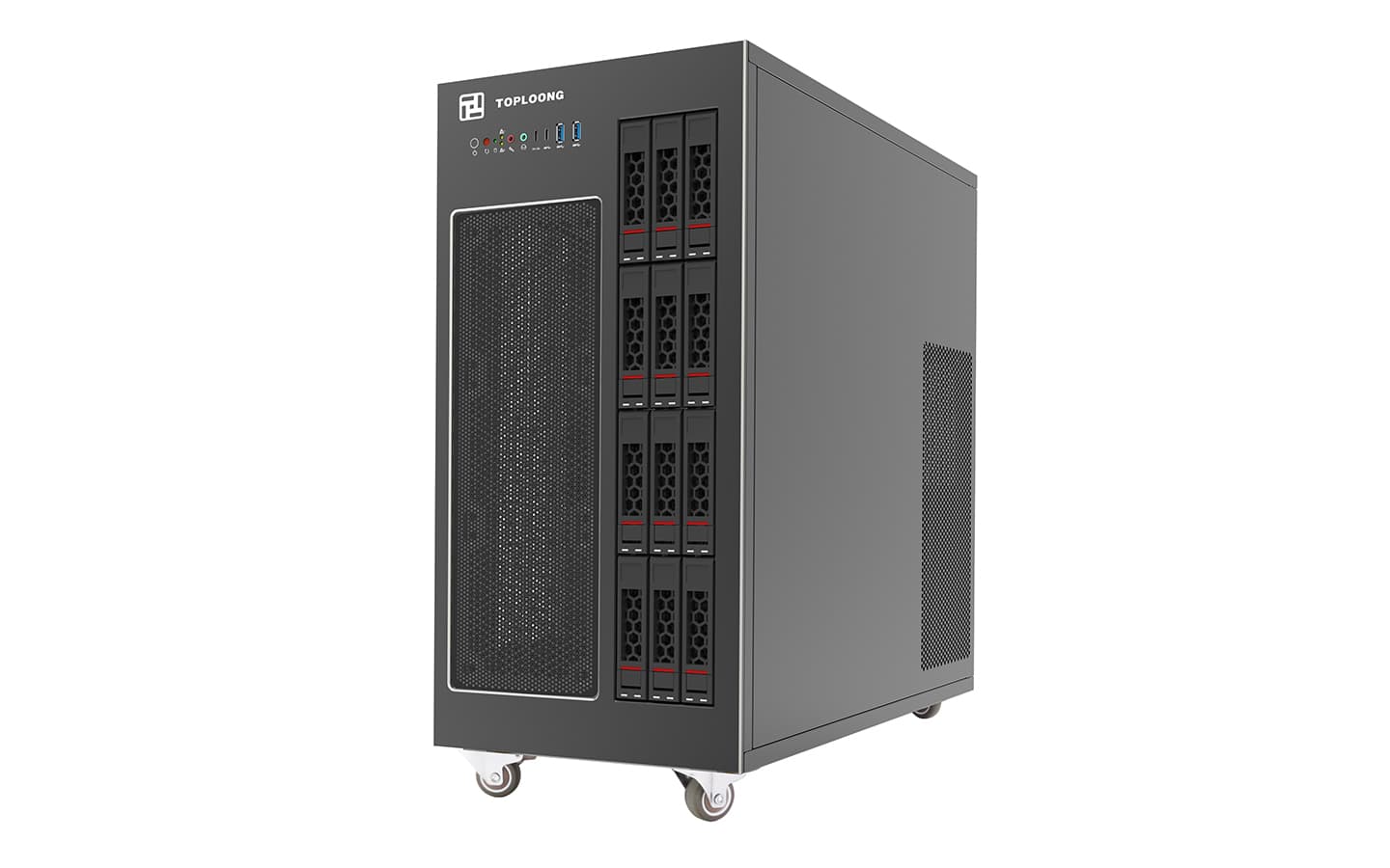 IWILL 8155-11-12-A - Кулообразно работно шаси за индустриални работни станции с водно охлаждане, поддържащо до три радиатора и мощни захранвания. | IWILL България