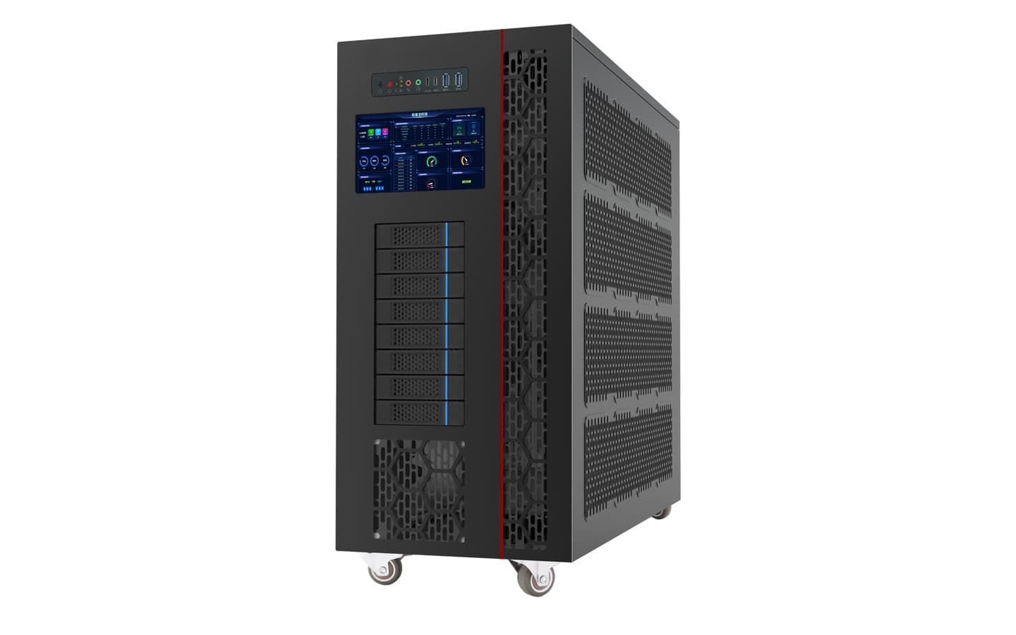 IWILL 8157-04 - All-in-One работна станция с течно охлаждане за 4 GPU с вградена циркулационна CDU система. | IWILL България