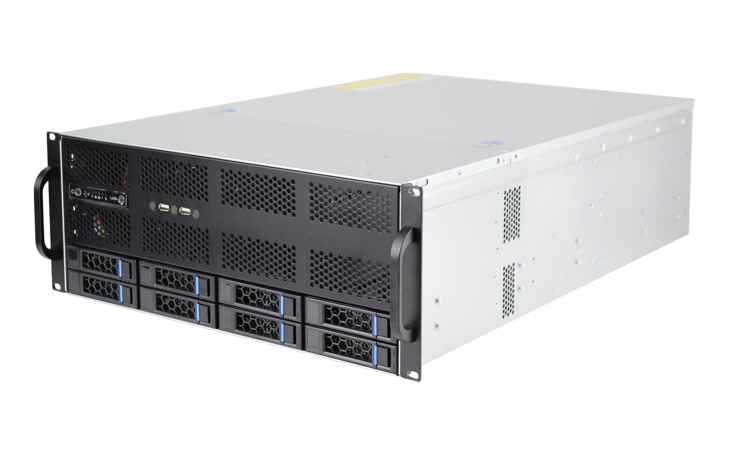 IWILL G465-08 - 4U GPU/AI сървърно шаси с 8 broя 3.5" hot-swap дискови позиции. | IWILL България