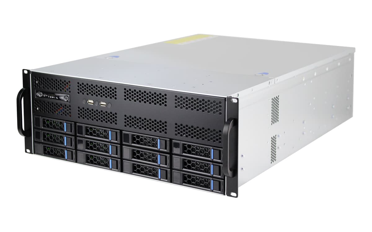 IWILL G465-12 GPU / AI сървърни шасита — 4U GPU/AI сървърно шаси с 12 broя 3.5" hot-swap дискови позиции. | IWILL България