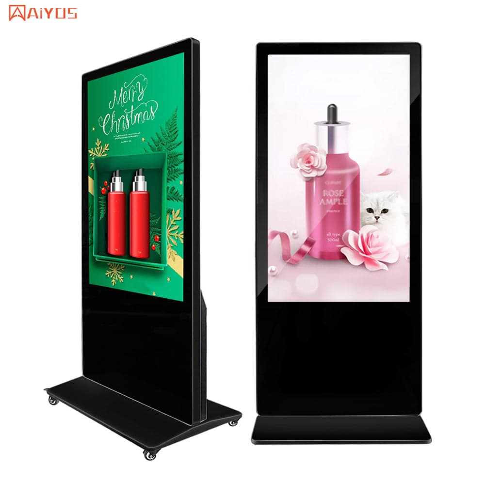 IWILL iKiosk-5502 Киоски и дигитална сигнализация — 55-инчов вертикален смарт LCD рекламен киоск с Android 11 и капацитивен тъч екран | IWILL България