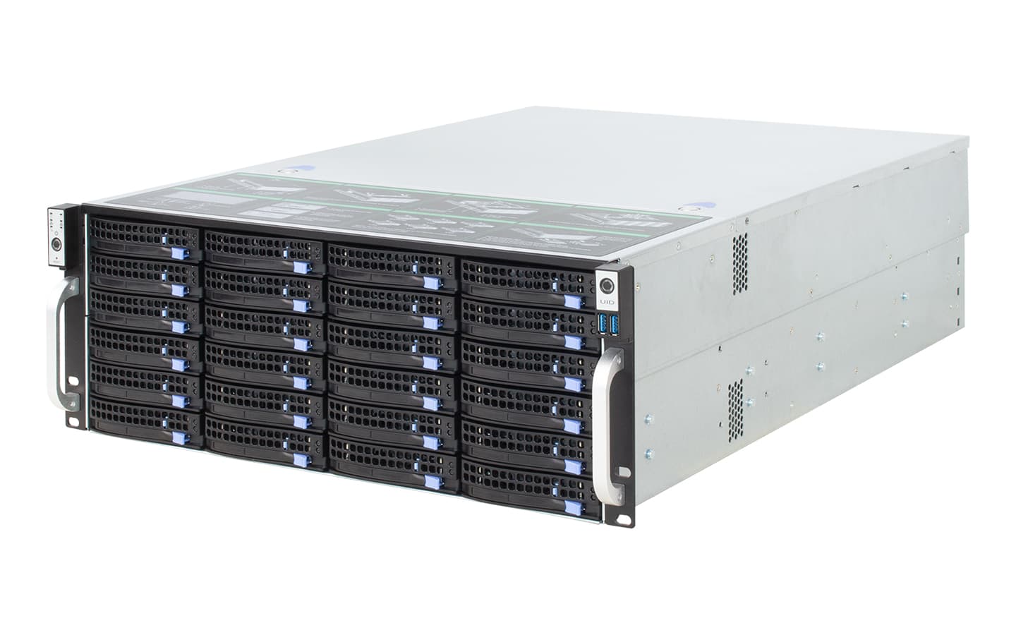 IWILL J465-24 - 4U JBOD шаси с двадесет и четири горещо сменяеми 3.5" позиции и 12Gb expander backplane. | IWILL България