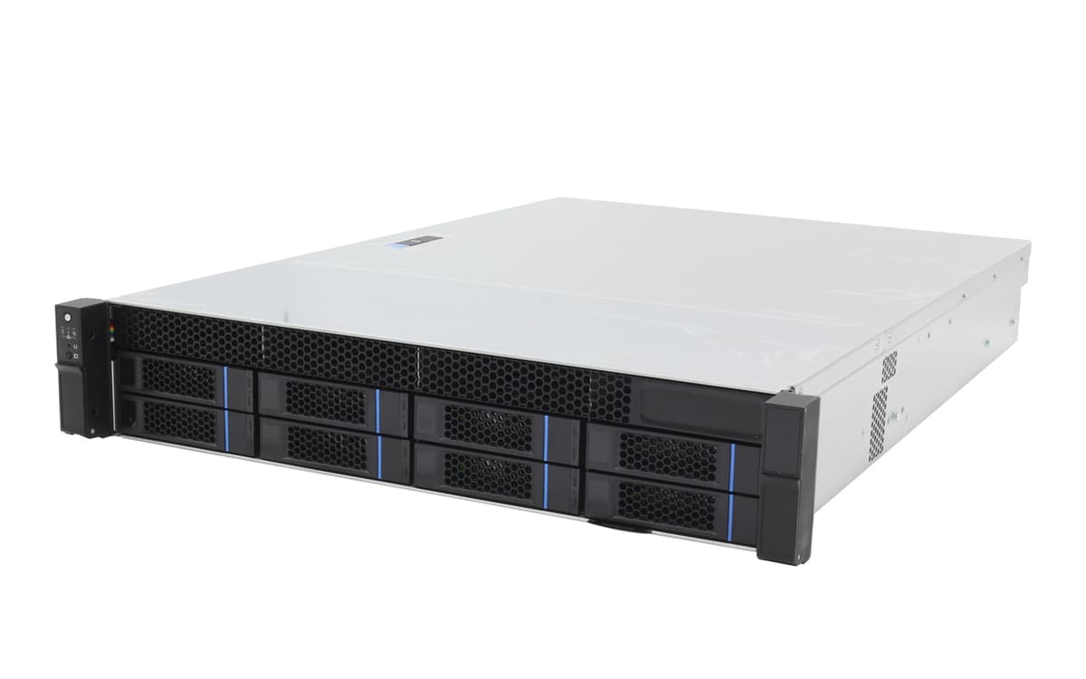 IWILL M265-08 Storage сървърни шасита — 2U rackmount шаси с осем горещо сменяеми 3.5" позиции за облачно съхранение и big data. | IWILL България