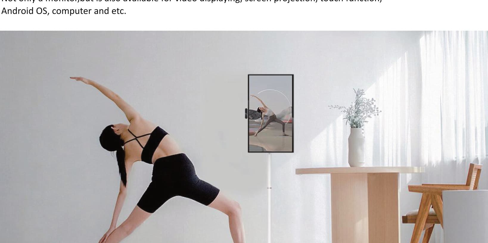 IWILL Movable Smart Screen (Android) - Подвижен смарт екран IWILL с Android, вградена батерия и въртяща се стойка на колела, в размери 27" и 32". | IWILL България