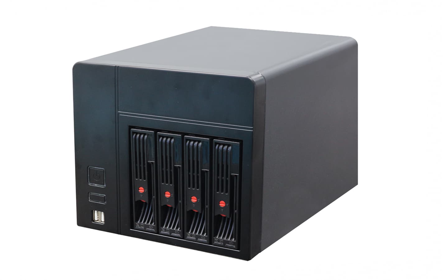 IWILL NAS-04 - Компактно настолно NAS шаси с четири горещо сменяеми SATA III позиции за домашно и офис съхранение. | IWILL България