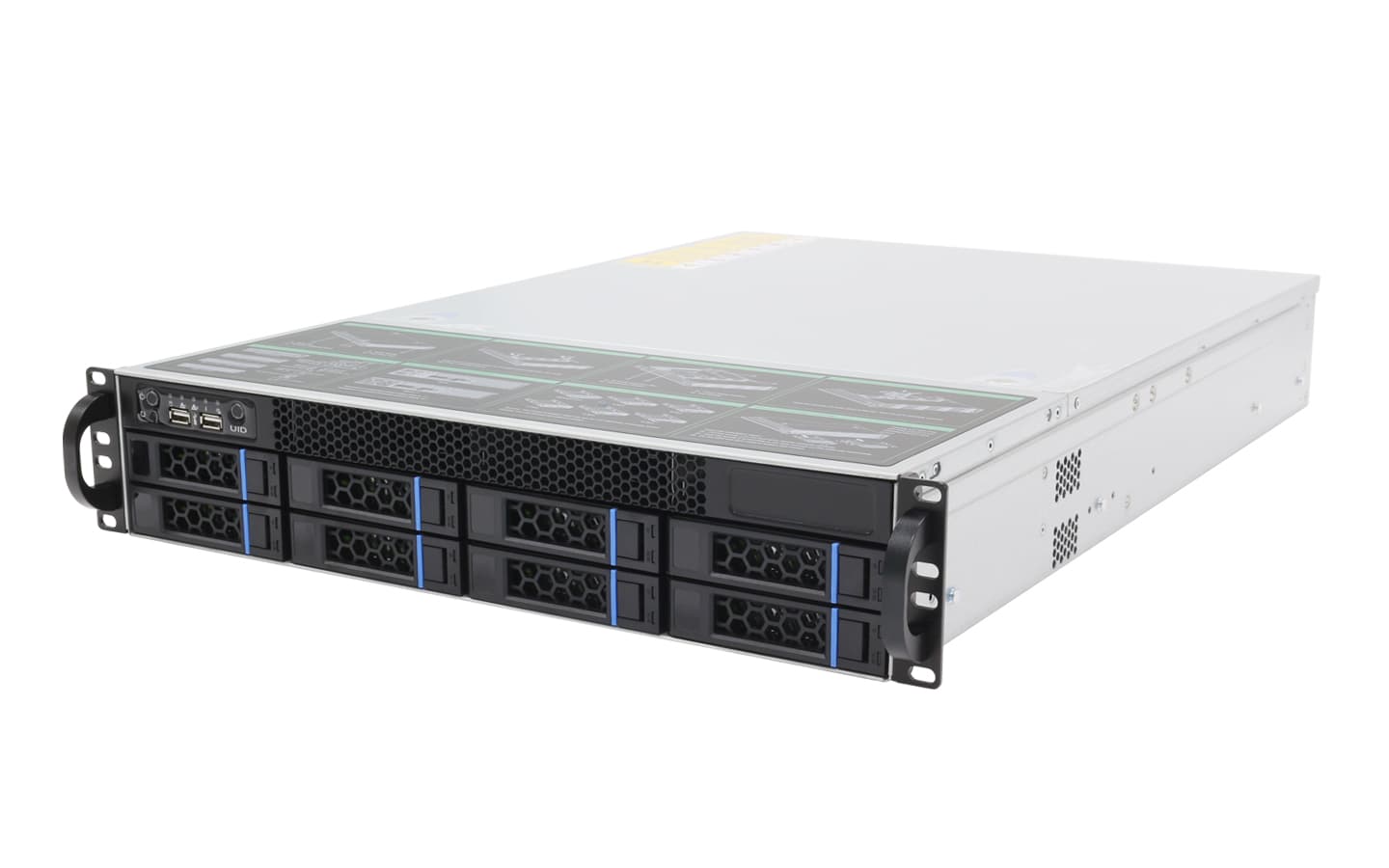 IWILL S265-08 - 2U rackmount шаси с осем горещо сменяеми 3.5" позиции за надеждни сторидж сървъри. | IWILL България