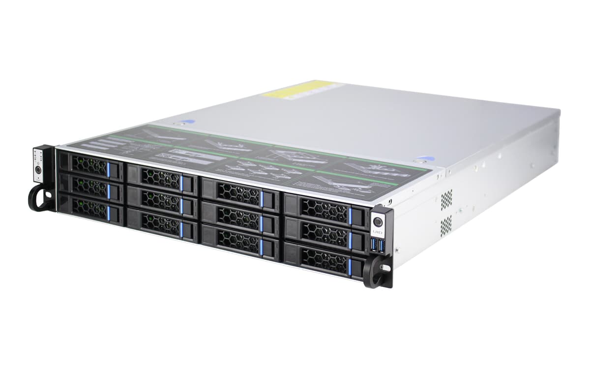 IWILL S265-12 Storage сървърни шасита — 2U rackmount шаси с дванадесет горещо сменяеми 3.5" позиции за висока плътност на съхранение. | IWILL България