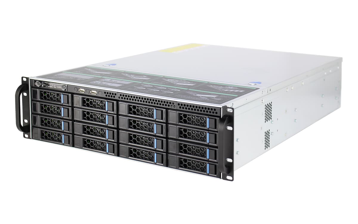 IWILL S365-16 Storage сървърни шасита — 3U rackmount шаси с шестнадесет горещо сменяеми 3.5" позиции за висока плътност на съхранение. | IWILL България