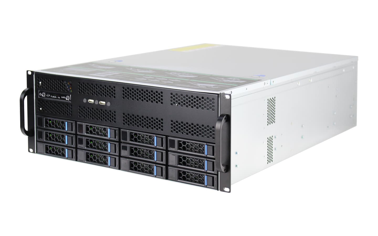 IWILL S465-12 - 4U rackmount шаси с дванадесет горещо сменяеми 3.5" позиции за облачно съхранение и big data. | IWILL България