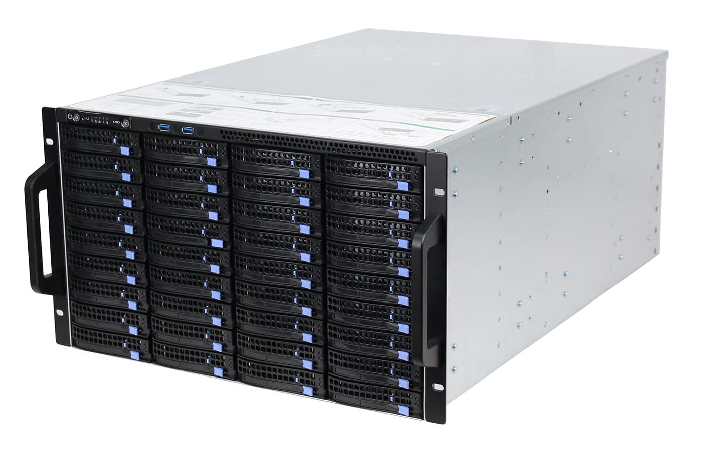 IWILL S665-60 - 6U rackmount шаси с шестдесет горещо сменяеми 3.5" позиции за свръхвисока плътност на съхранение. | IWILL България