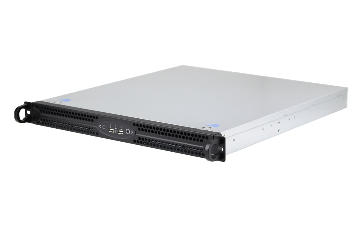 IWILL TOP1U480 Rackmount сървърни шасита — По-дълбоко 1U сървърно шаси с алуминиев преден панел, поддържащо ATX дънни платки и 1U/Flex резервирано захранване. | IWILL България