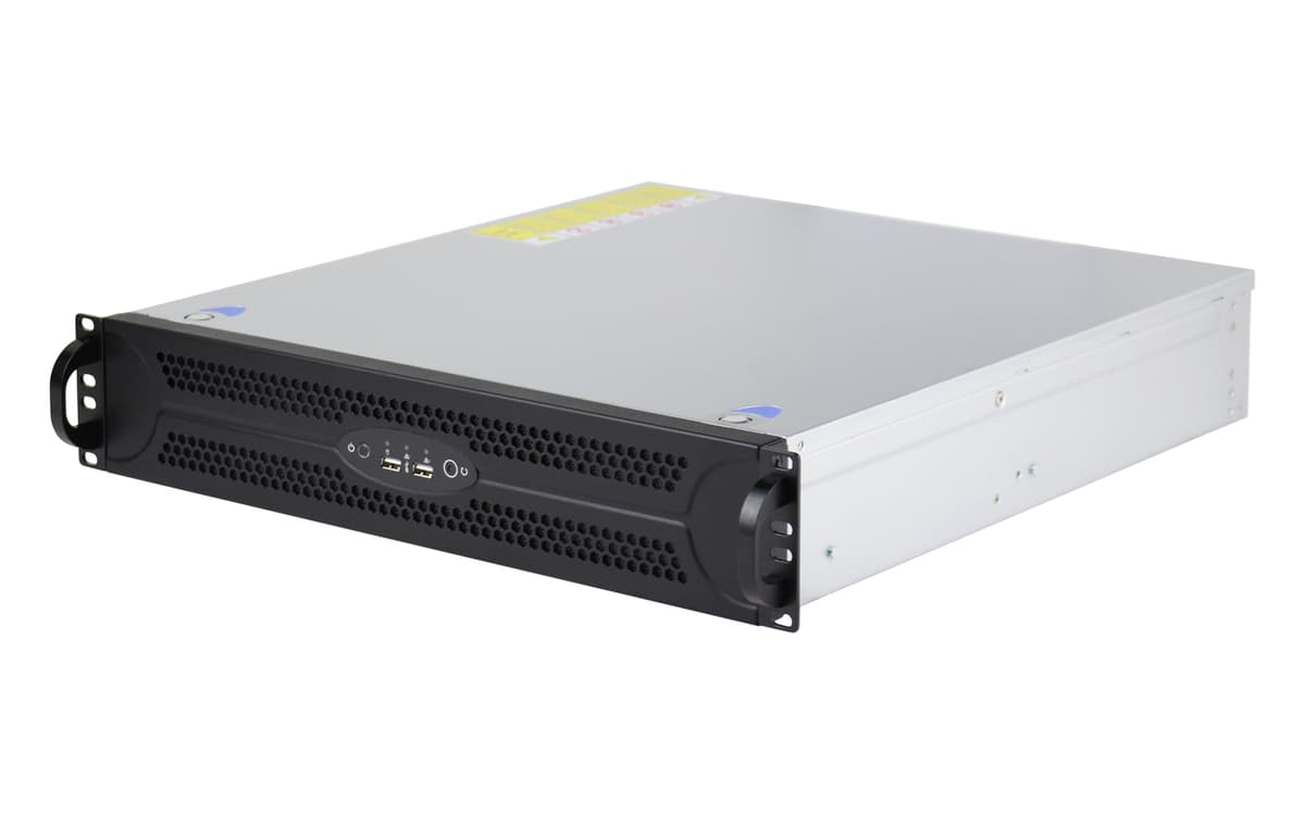 IWILL TP2U480L Rackmount сървърни шасита — 2U сървърно шаси с EMC дизайн, поддържащо четири 3.5" дискови позиции и Flex PSU/2U single PSU резервирано захранване. | IWILL България