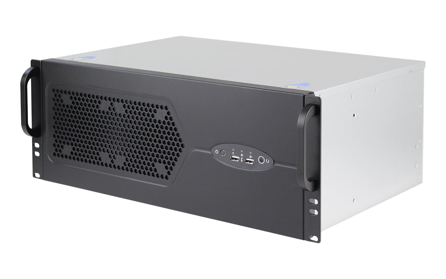 IWILL TP4U300 - Компактно 4U сървърно шаси от SGCC стомана, поддържащо два 3.5" диска и ATX дънни платки. | IWILL България