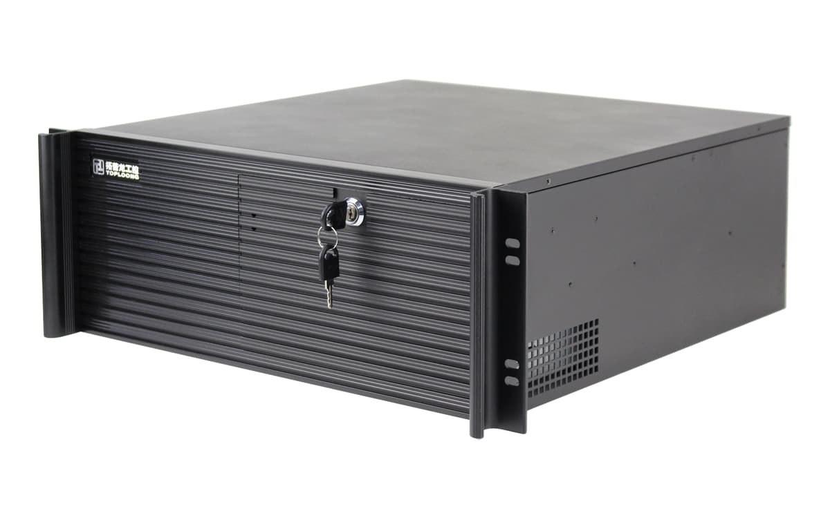 IWILL TP4U450L Rackmount сървърни шасита — 4U сървърно шаси от SGCC стомана с пет 3.5" дискови позиции, FDD/CD-ROM и стандартно ATX захранване. | IWILL България