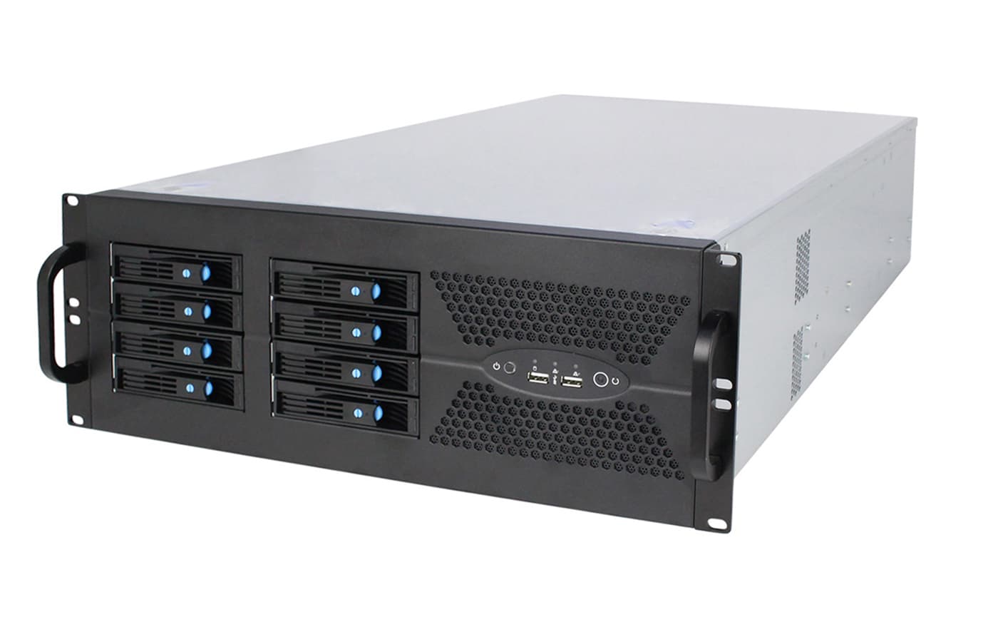 IWILL TP4U630-08 - 4U rackmount шаси с осем 3.5" хот-суап позиции и поддръжка на два 3.5" диска и два 2.5" диска. | IWILL България