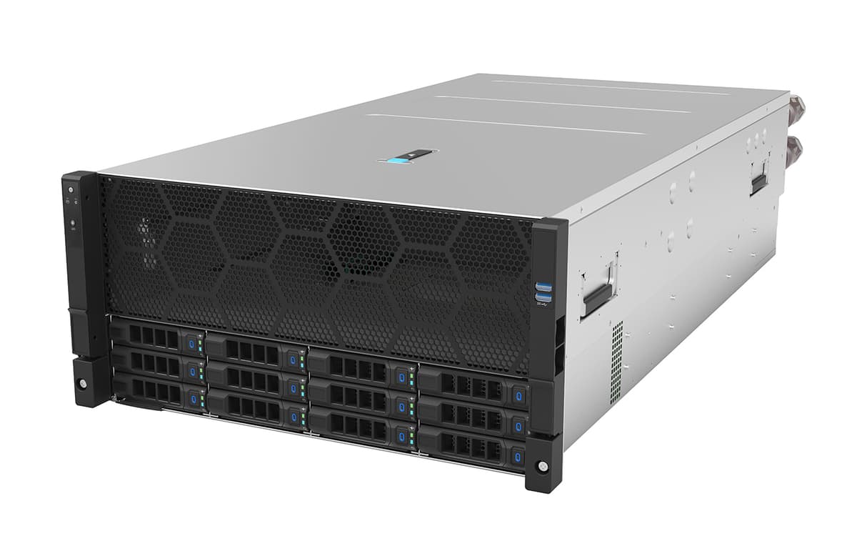 IWILL Y-G587-H12-A8 Шасита с течно охлаждане — Сървърно шаси с течно охлаждане с поддръжка на 8 GPU и външна система за разделяне на студен/горещ въздух. | IWILL България