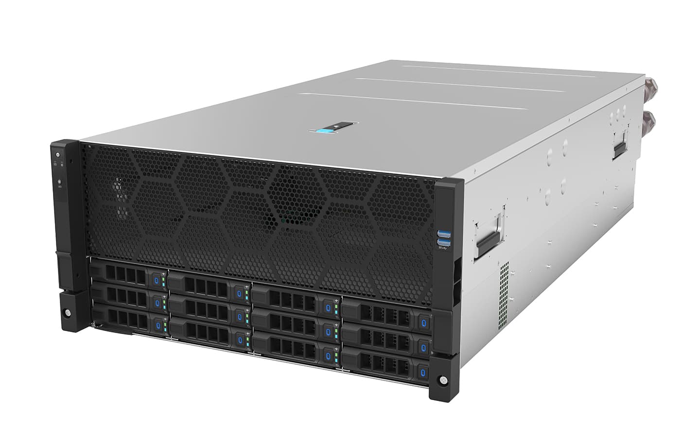 IWILL Y-G587-H12-A8 - Сървърно шаси с течно охлаждане с поддръжка на 8 GPU и външна система за разделяне на студен/горещ въздух. | IWILL България